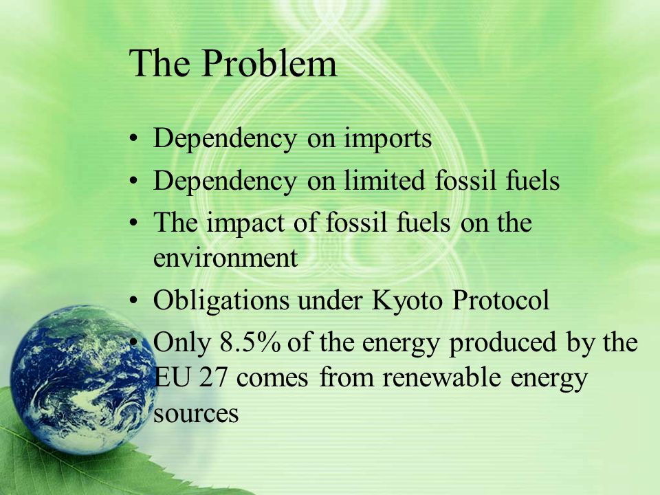 Fossil Fuels: Our Society's Dependency